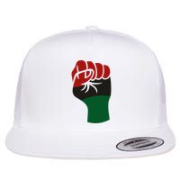 Juneteenth Fist Flat Bill Trucker Hat