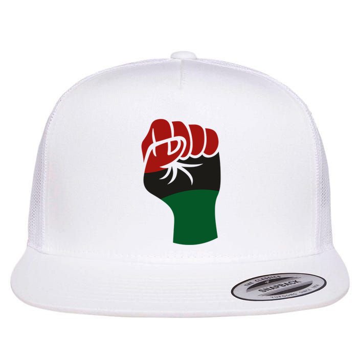 Juneteenth Fist Flat Bill Trucker Hat
