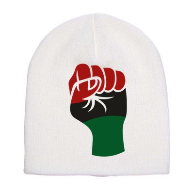Juneteenth Fist Short Acrylic Beanie