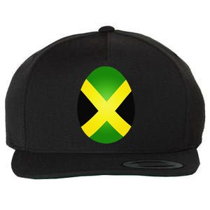 Jamaica Flag Jamaican Easter Egg Costume Gift Wool Snapback Cap