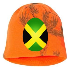 Jamaica Flag Jamaican Easter Egg Costume Gift Kati - Camo Knit Beanie