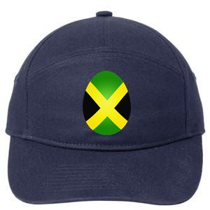 Jamaica Flag Jamaican Easter Egg Costume Gift 7-Panel Snapback Hat