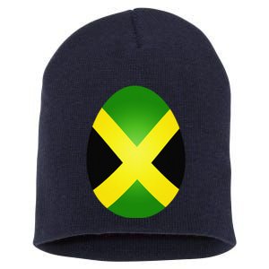 Jamaica Flag Jamaican Easter Egg Costume Gift Short Acrylic Beanie