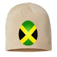 Jamaica Flag Jamaican Easter Egg Costume Gift Sustainable Beanie