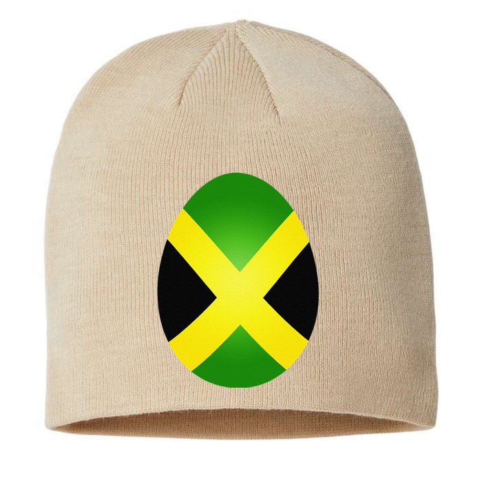 Jamaica Flag Jamaican Easter Egg Costume Gift Sustainable Beanie