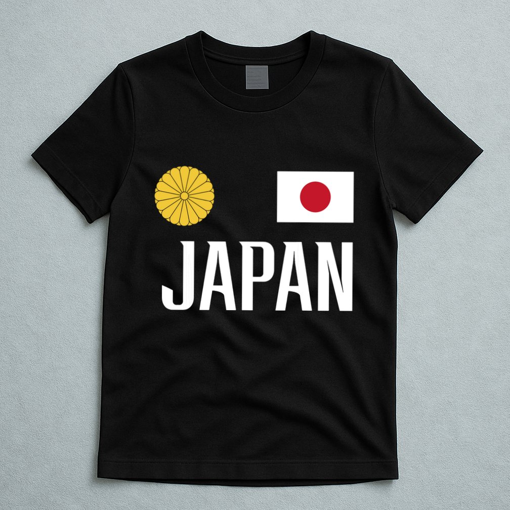 Japan Flag Japanese Football Soccer Fan T-Shirt