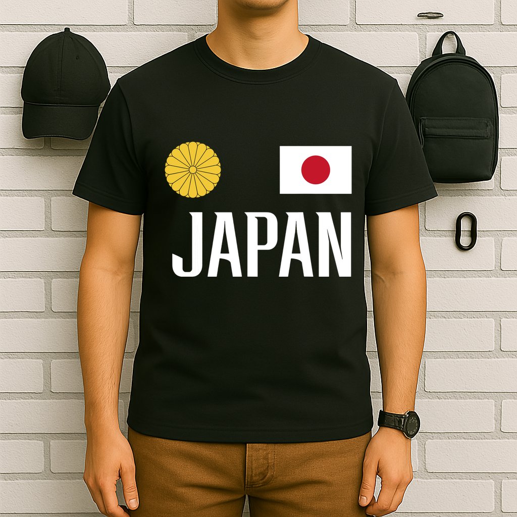Japan Flag Japanese Football Soccer Fan T-Shirt