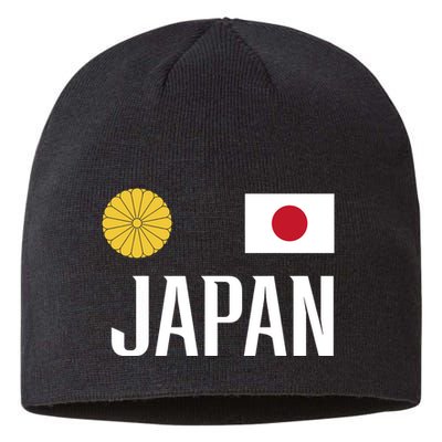 Japan Flag Japanese Football Soccer Fan Sustainable Beanie
