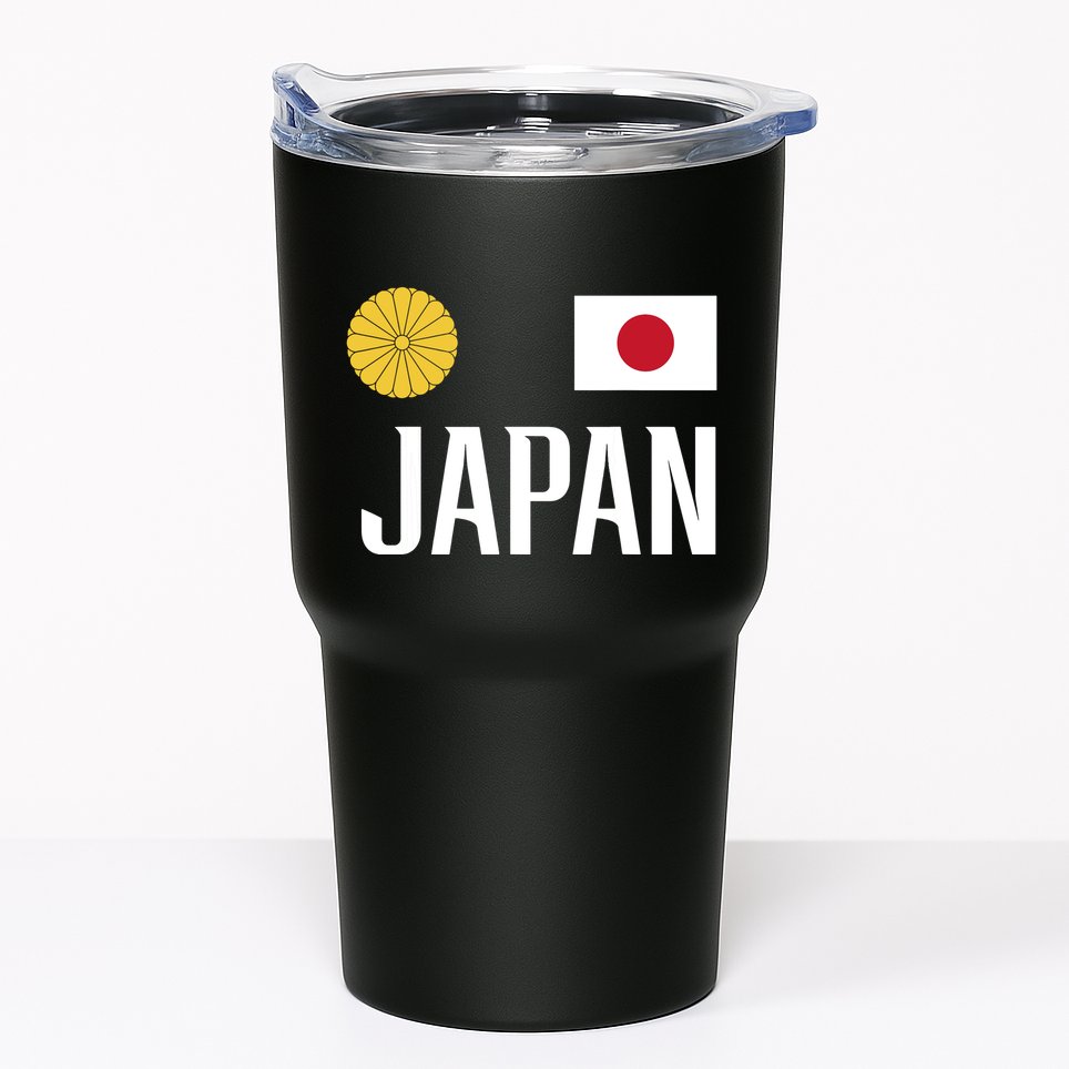 Japan Flag Japanese Football Soccer Fan Tumbler