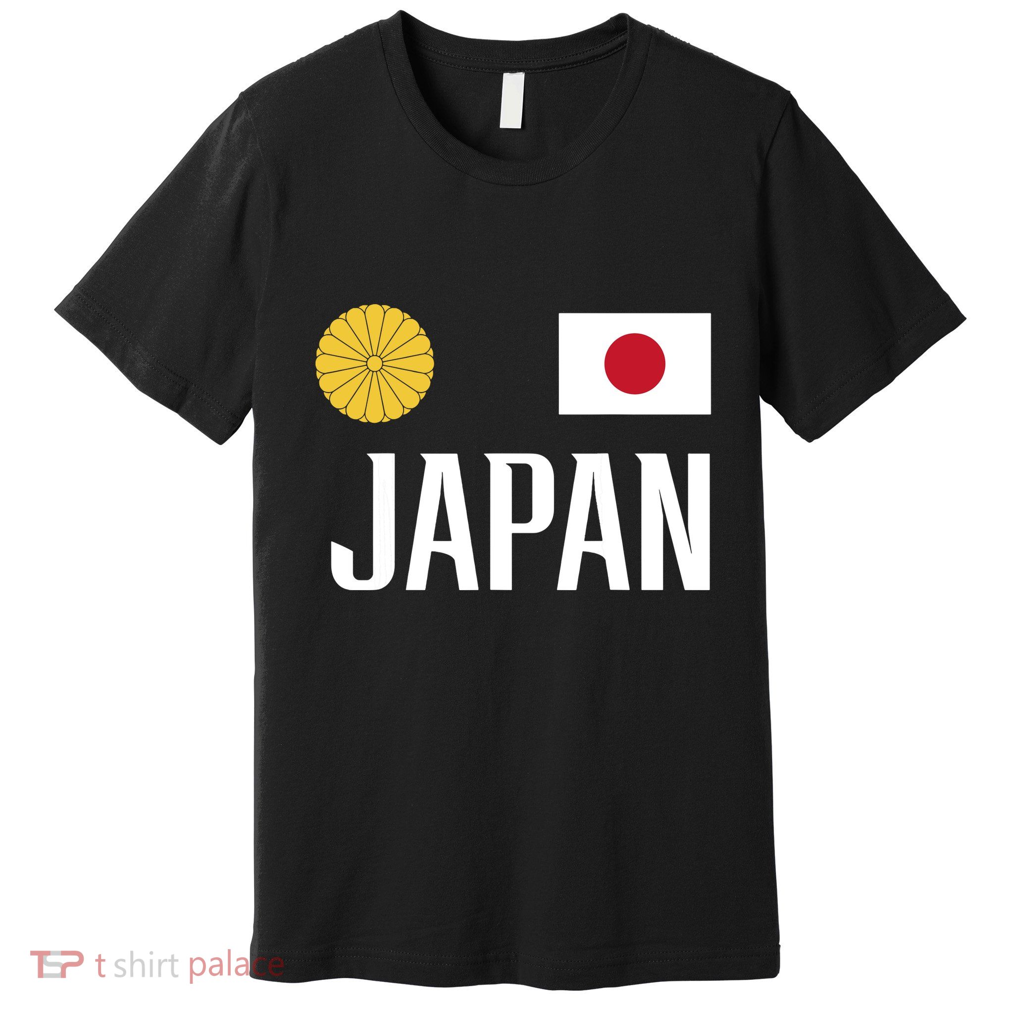 Japan Flag Japanese Football Soccer Fan Premium T-Shirt