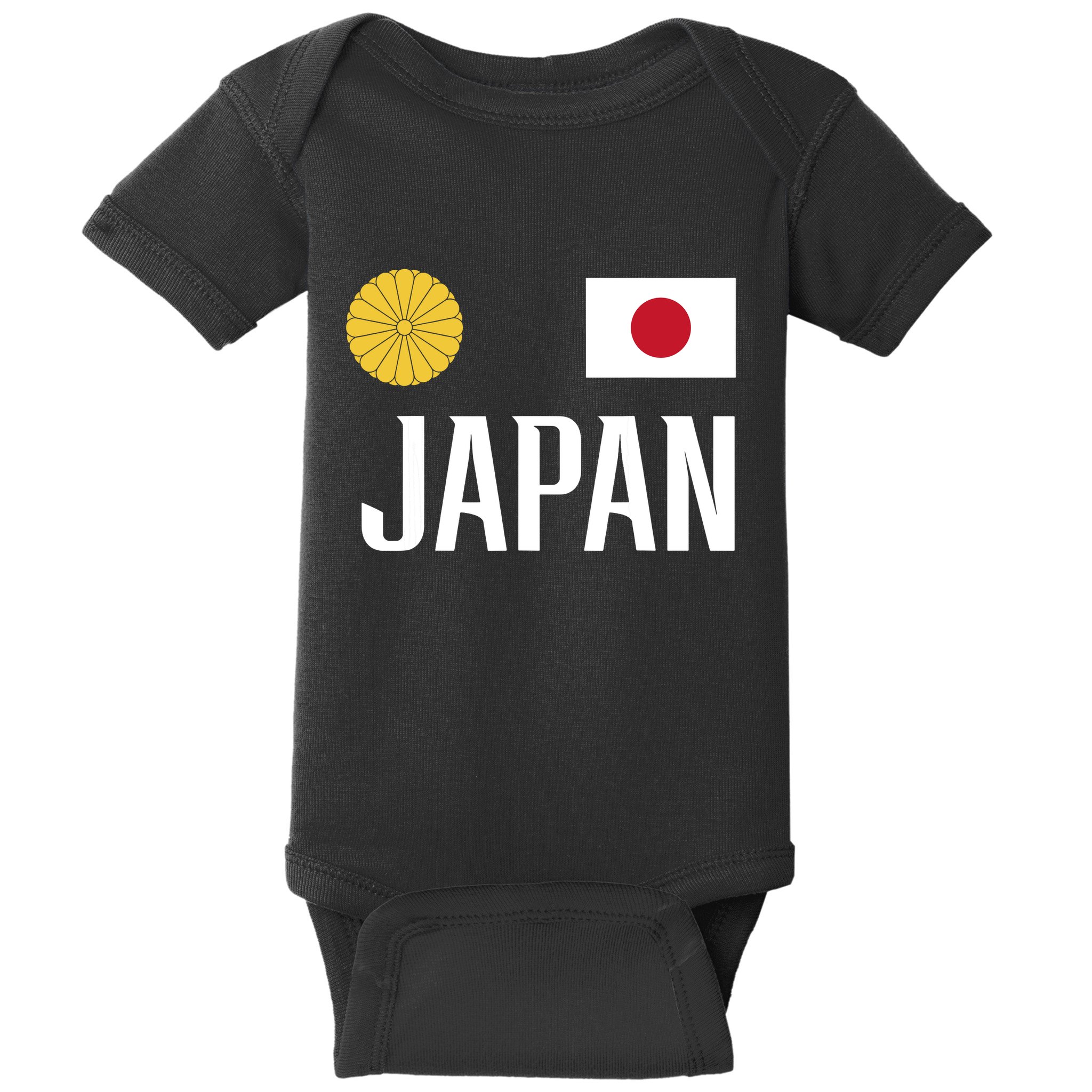Japan Flag Japanese Football Soccer Fan Baby Bodysuit