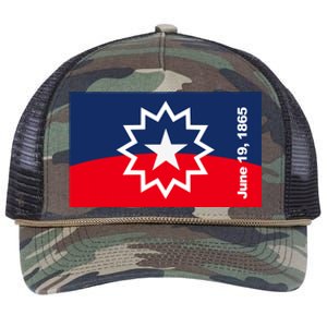 Juneteenth Flag Retro Rope Trucker Hat Cap