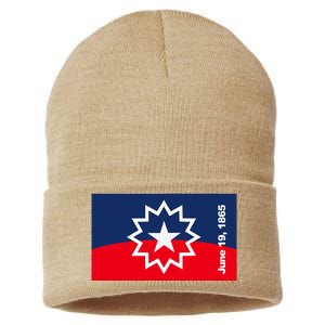 Juneteenth Flag Sustainable Knit Beanie