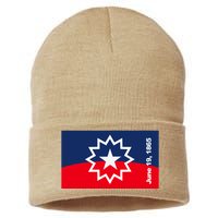 Juneteenth Flag Sustainable Knit Beanie