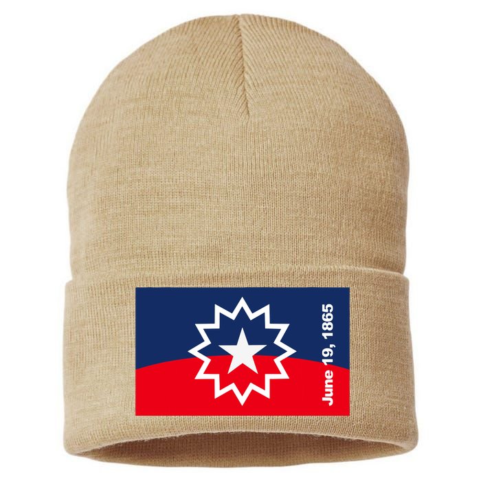 Juneteenth Flag Sustainable Knit Beanie