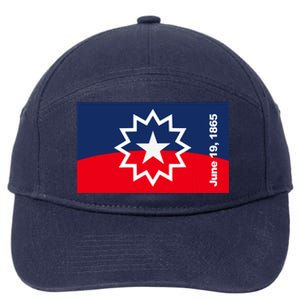 Juneteenth Flag 7-Panel Snapback Hat