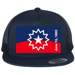 Juneteenth Flag Flat Bill Trucker Hat