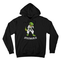 Jitsusaurus Funny Jiu Jitsu Trex Black Belt Martial Art Gift Hoodie