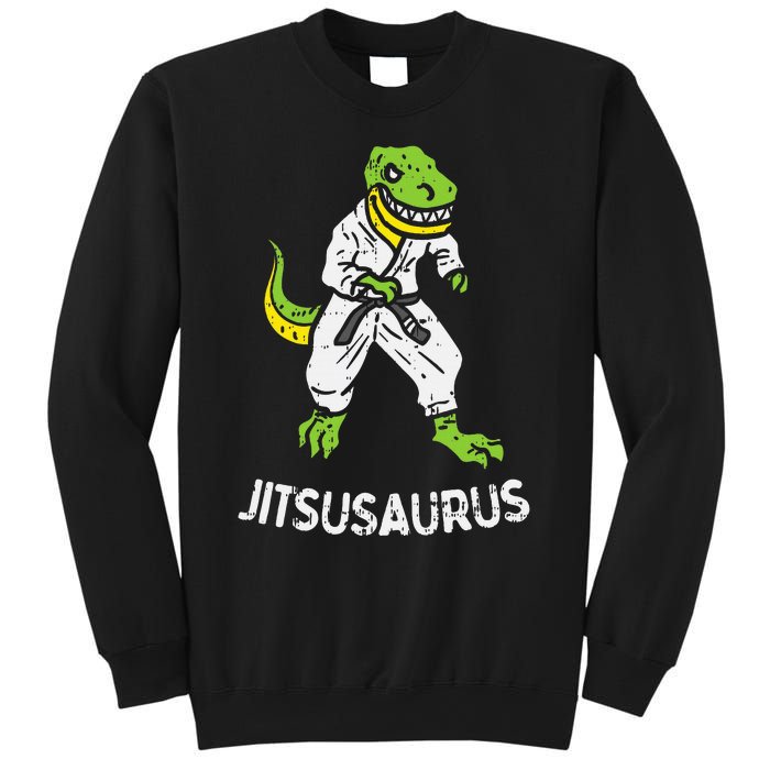 Jitsusaurus Funny Jiu Jitsu Trex Black Belt Martial Art Gift Sweatshirt