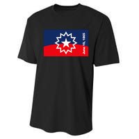 Junenth Flag Performance Sprint T-Shirt