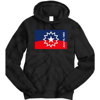 Junenth Flag Tie Dye Hoodie