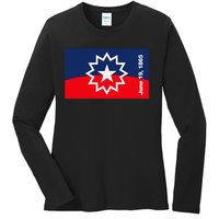 Junenth Flag Ladies Long Sleeve Shirt