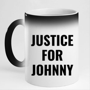 Justice For Johnny 11oz Black Color Changing Mug