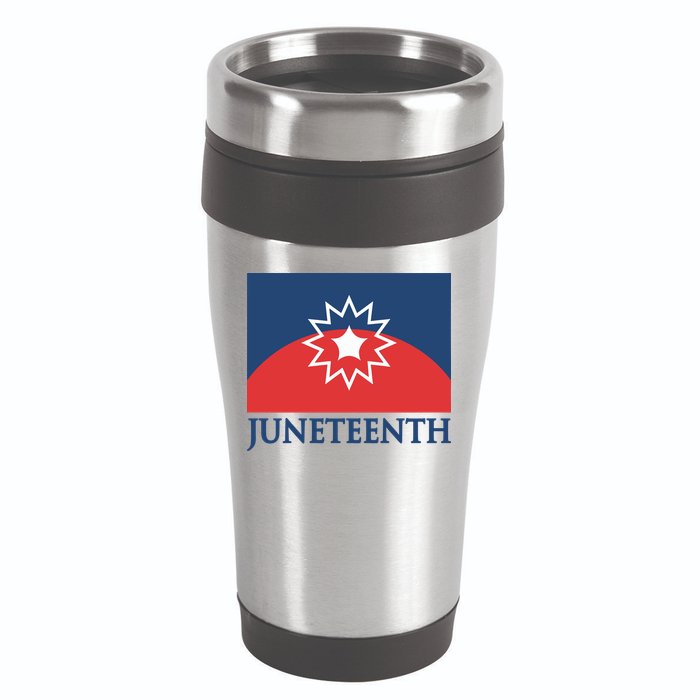 Juneteenth Flag 16oz Travel Tumbler