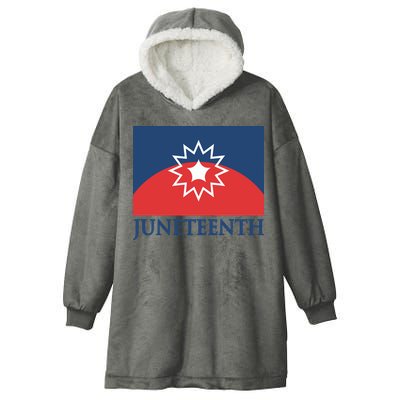 Juneteenth Flag Hooded Wearable Blanket