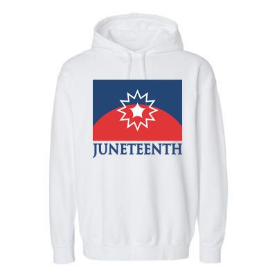Juneteenth Flag Garment-Dyed Fleece Hoodie