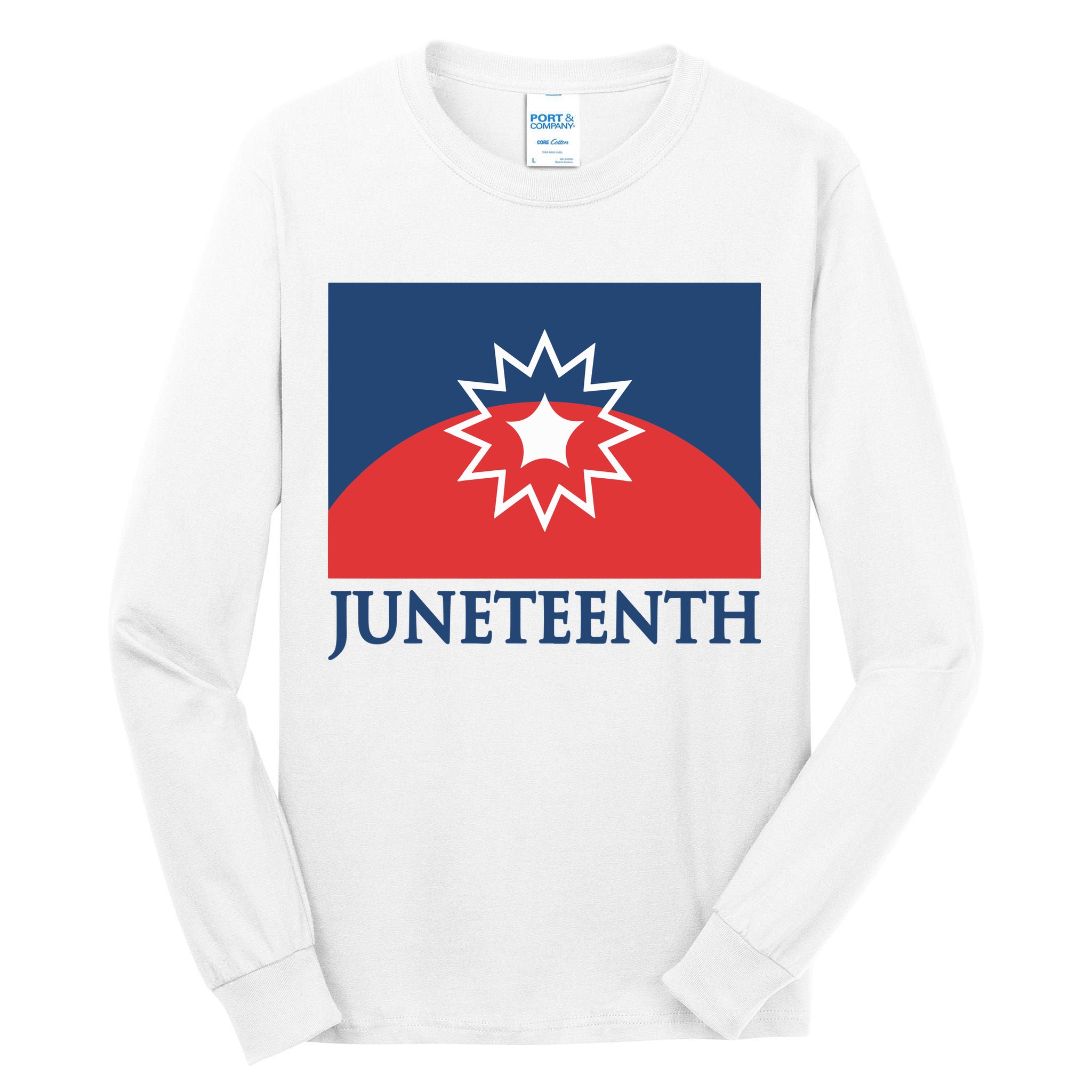 Juneteenth Flag Tall Long Sleeve T-Shirt