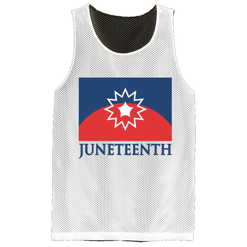 Juneteenth Flag Mesh Reversible Basketball Jersey Tank