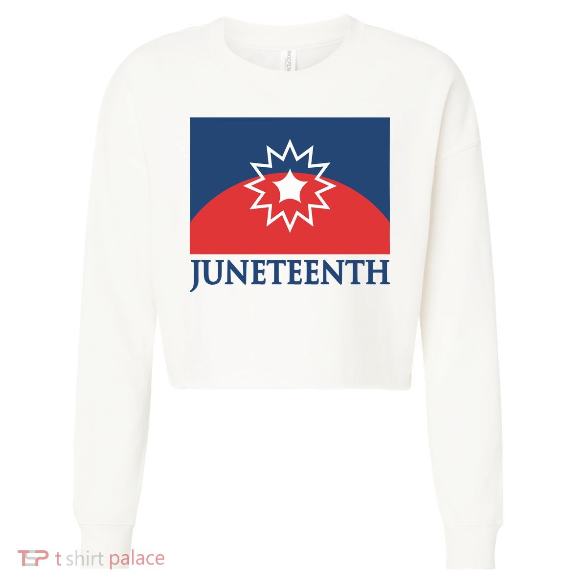 Juneteenth Flag Cropped Pullover Crew