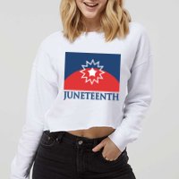 Juneteenth Flag Cropped Pullover Crew