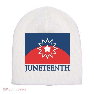Juneteenth Flag Short Acrylic Beanie