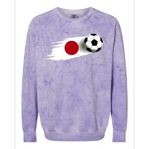 Japan Flag Jersey Japanese Soccer Team Japanese Colorblast Crewneck Sweatshirt