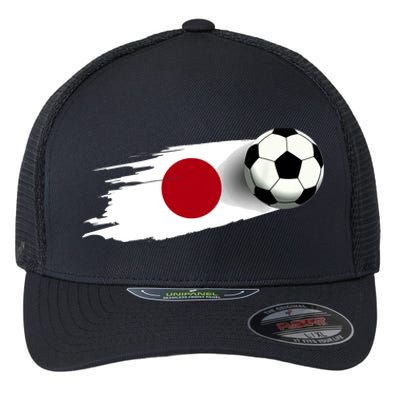 Japan Flag Jersey Japanese Soccer Team Japanese Flexfit Unipanel Trucker Cap