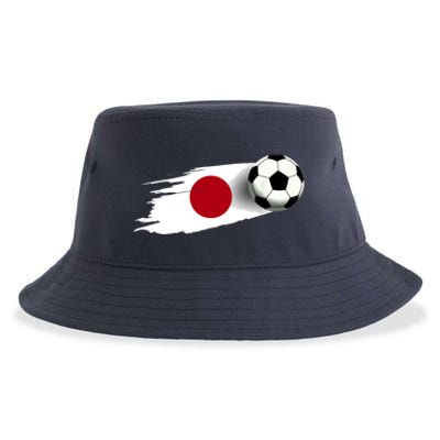 Japan Flag Jersey Japanese Soccer Team Japanese Sustainable Bucket Hat