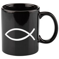 Jesus Fish 11oz C Handle Ceramic Mug