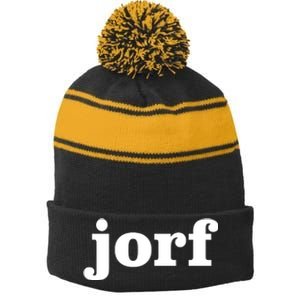 Jorf Funny Jury Duty Trial Attorney Juror Judge Stripe Pom Pom Beanie