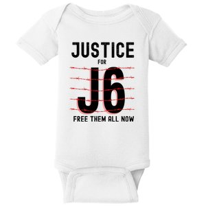 Justice For J6 Conservative January 6 Anti Biden Baby Bodysuit