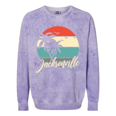 Jacksonville Florida Colorblast Crewneck Sweatshirt