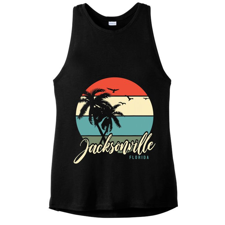 Jacksonville Florida Ladies PosiCharge Tri-Blend Wicking Tank