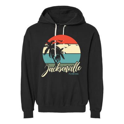 Jacksonville Florida Garment-Dyed Fleece Hoodie