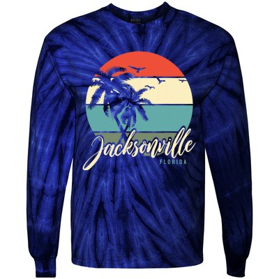 Jacksonville Florida Tie-Dye Long Sleeve Shirt