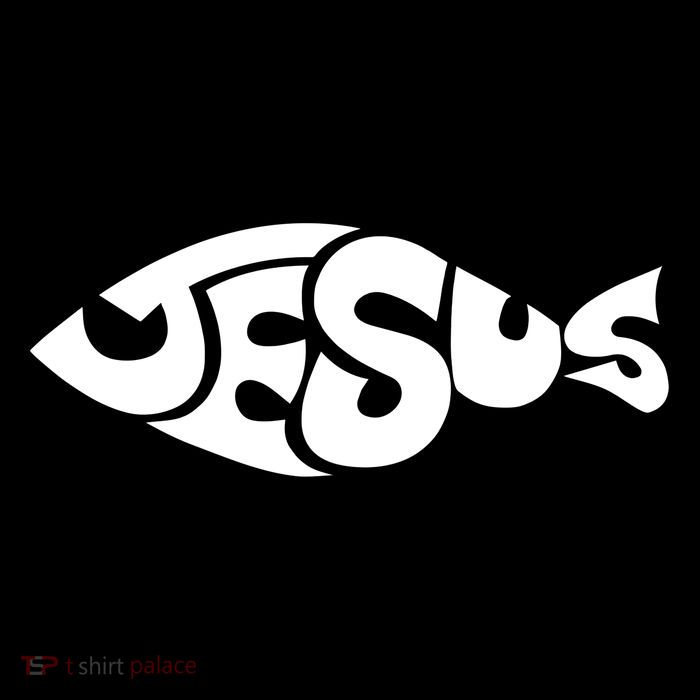Jesus Fish Drawstring Bag