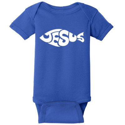 Jesus Fish Baby Bodysuit