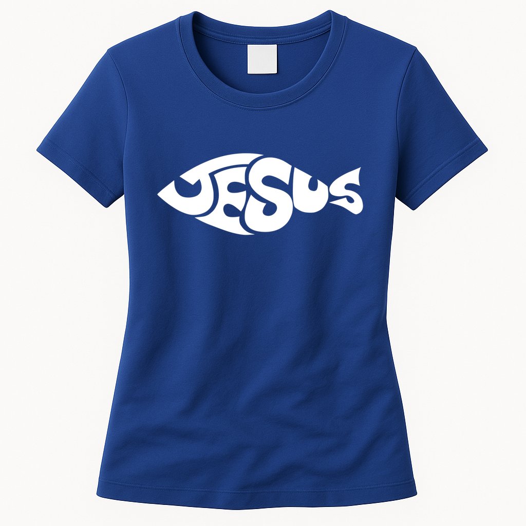 Jesus Fish Womens T-Shirt