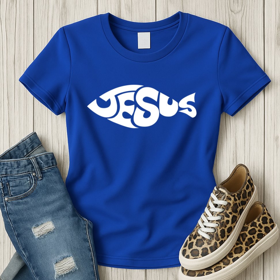 Jesus Fish Womens T-Shirt