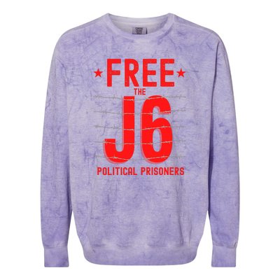 Justice For J6 Conservative January 6 Colorblast Crewneck Sweatshirt